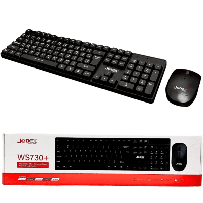 combo inalambrico mouse y teclado jedel ws730+