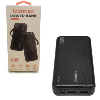 bateria externa power bank 20.000 mAh iconnex